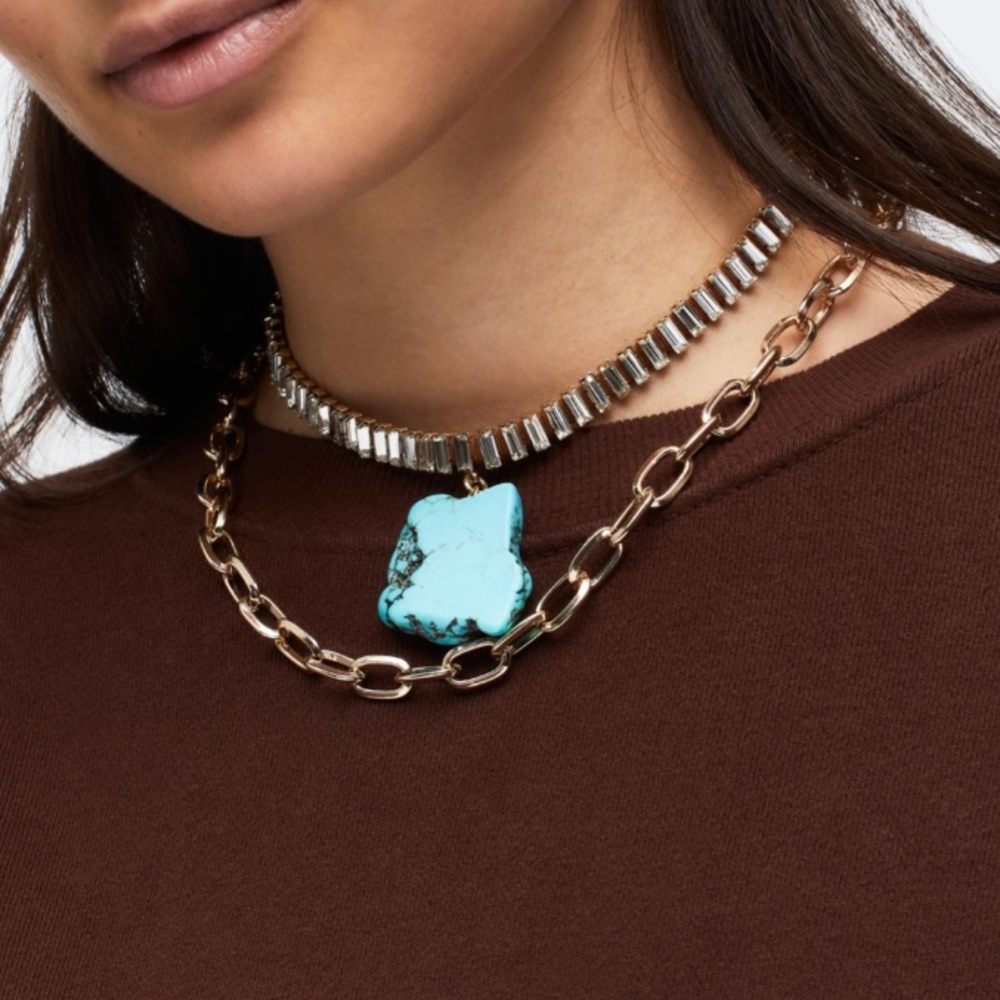 Free People Sloane Stone Choker Necklace NWT